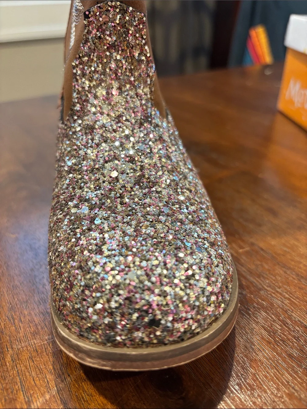 Glitter Multi-Tone Western Cowgirl Boots
